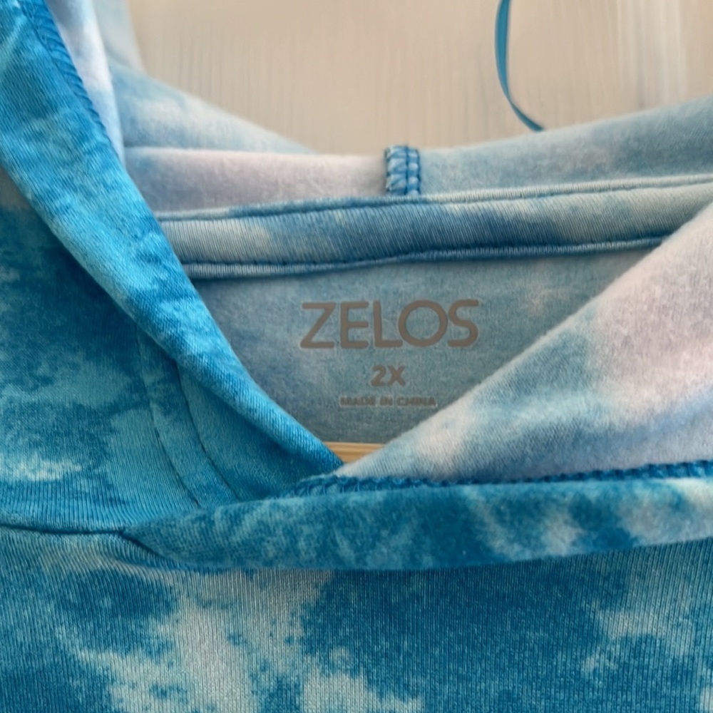 Zelos plus size fleece hoodie - Picture 3 of 4